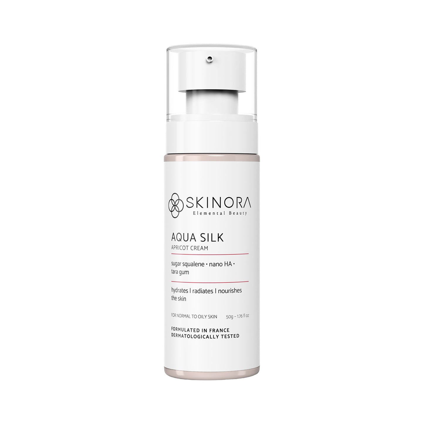 skinora aqua silk apricot cream