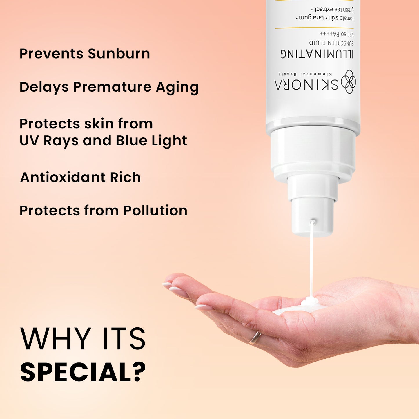 skinora illuminating sunscreen fluid spf 50