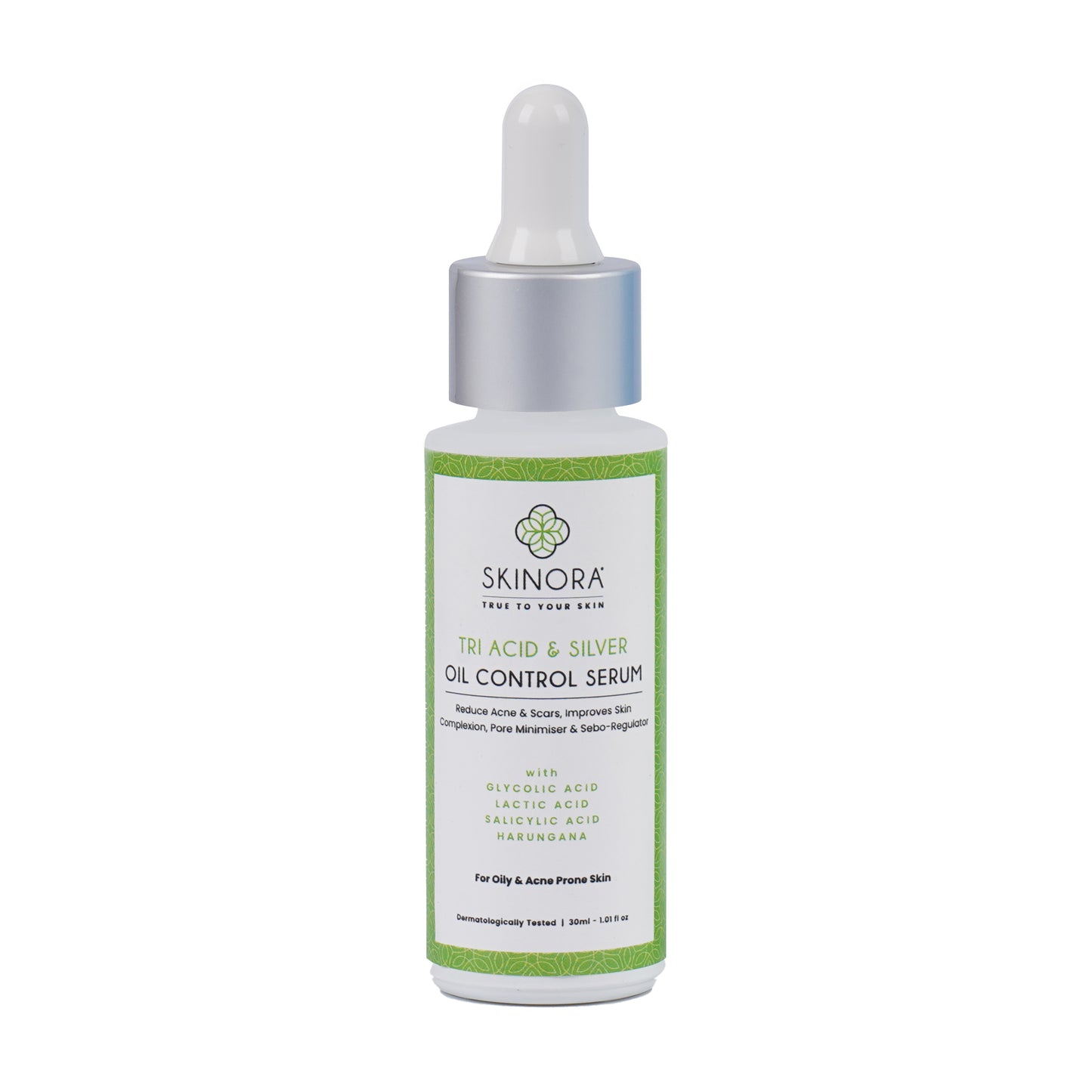 silver and tri acid oil control serum
