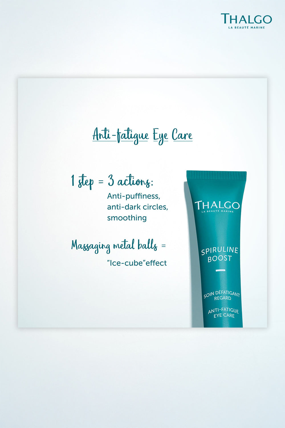 thalgo anti-fatigue eye care - targets wrinkles, puffiness & dark circles - 15ml