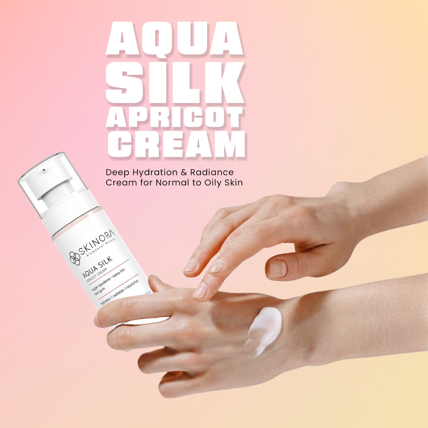 skinora aqua silk apricot cream