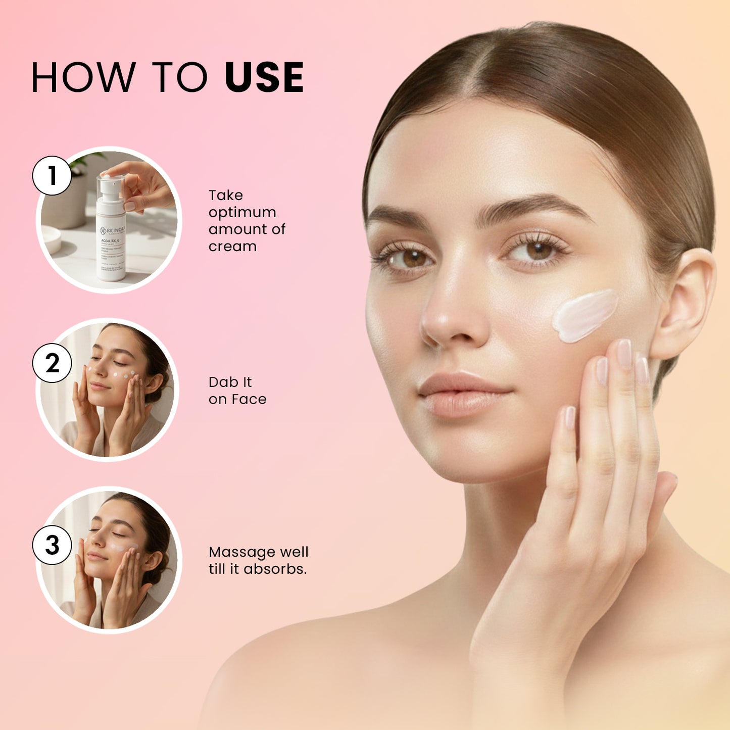 skinora aqua silk apricot cream