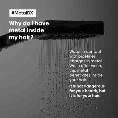 L’Oréal Professionnel Metal DX Anti-Deposit Protector Hair Mask - 250ml | Professional Mask for Less Breakage, Get Strong & Shiny Hair | With Glicoamine | For Men & Women