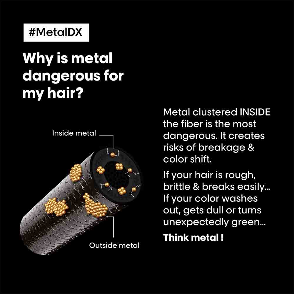l’oréal professionnel metal dx anti-deposit protector hair mask - 250ml | professional mask for less breakage, get strong & shiny hair | with glicoamine | for men & women