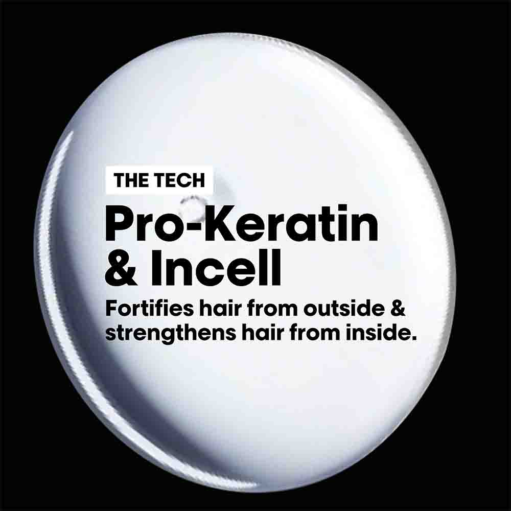l'oréal professionnel xtenso care leave-in serum for frizz-free, smooth & manageable hair 50ml | enriched with pro keratin & incell | for men & women | unruly, unmanageable hair
