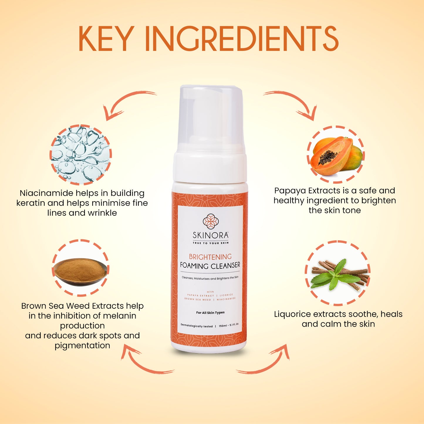 brightening foaming cleanser 150ml