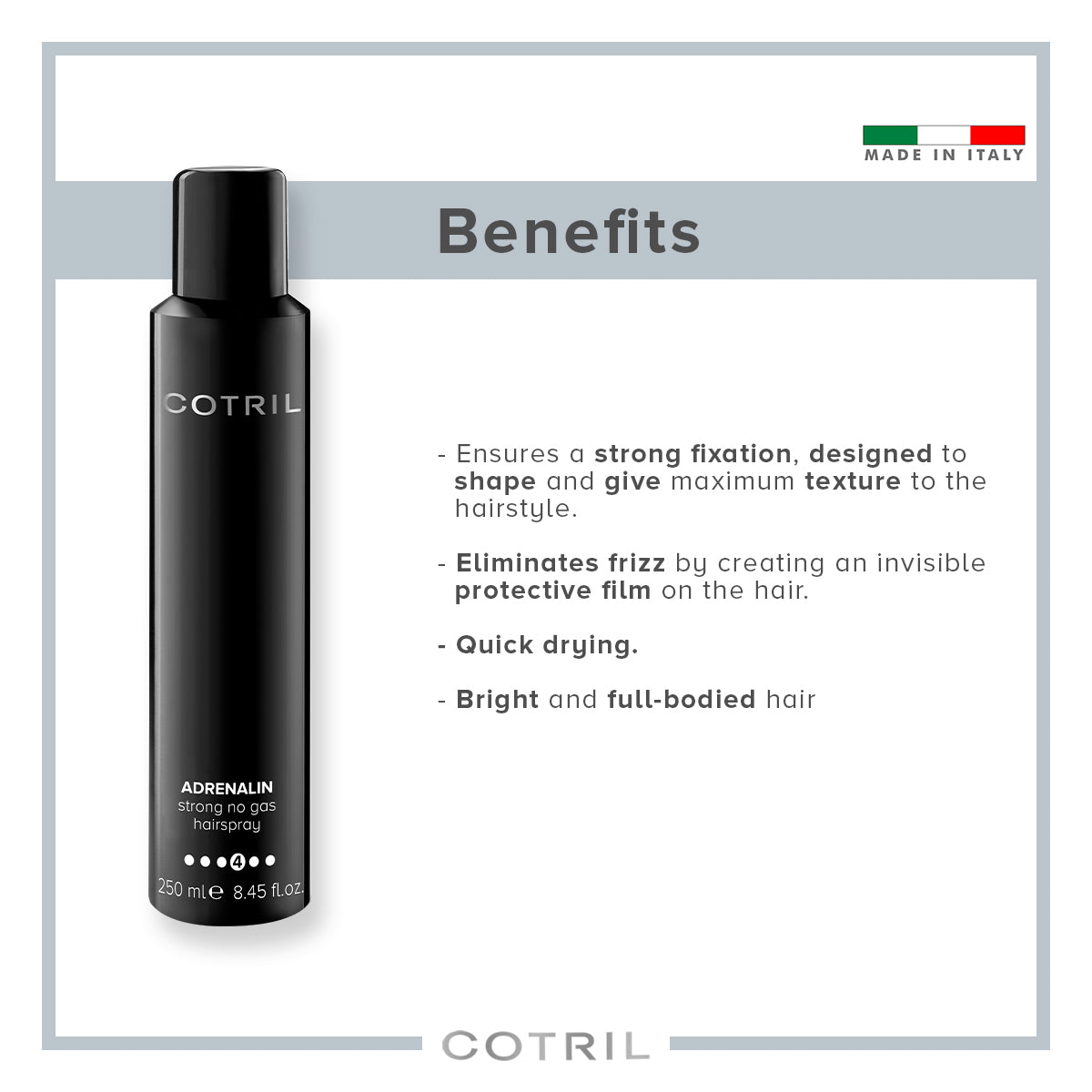 cotril  adrenalin  - strong no gas hairspray 250 ml