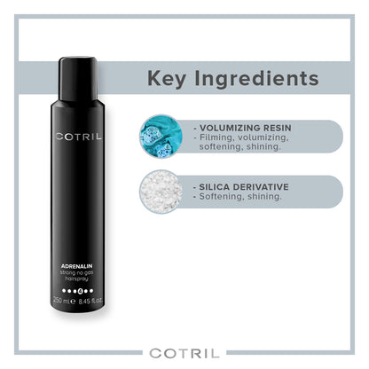 Cotril  Adrenalin  - Strong No Gas Hairspray 250 Ml
