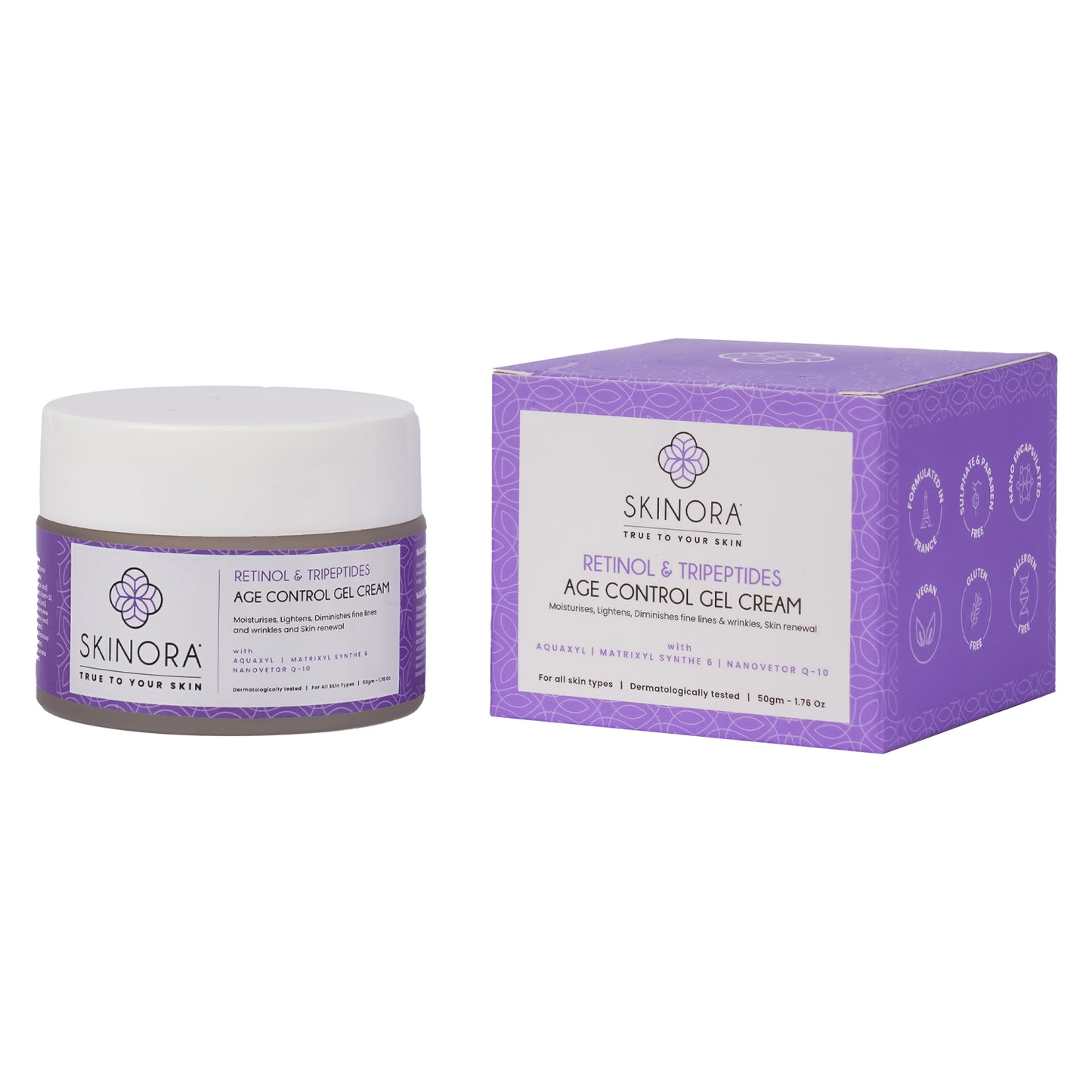 retinol and tripeptides age control gel cream 50gm