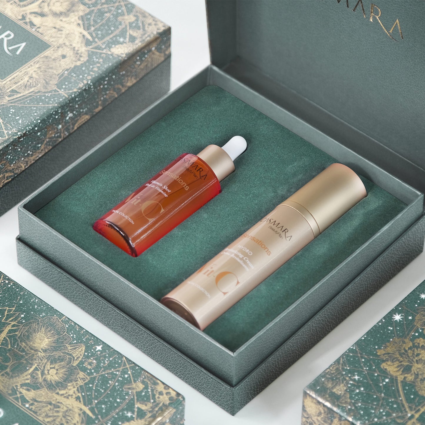 beauty box gift set sensations (hydro revitalization cream 50 ml & vitamin shot serum 50 ml)
