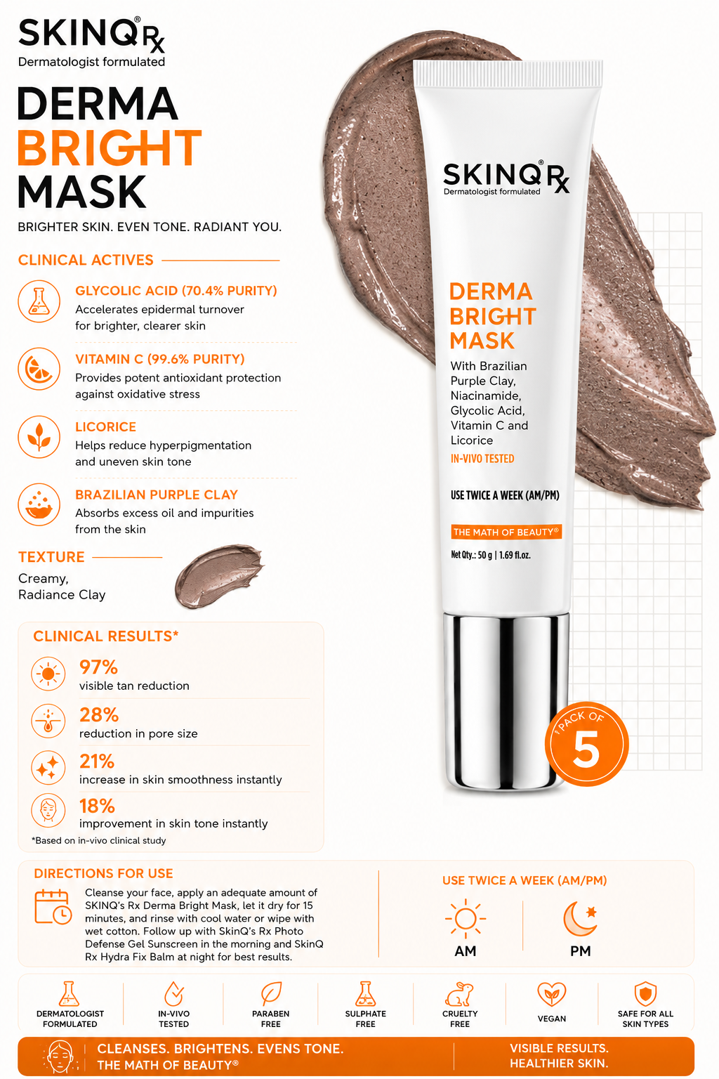derma bright mask