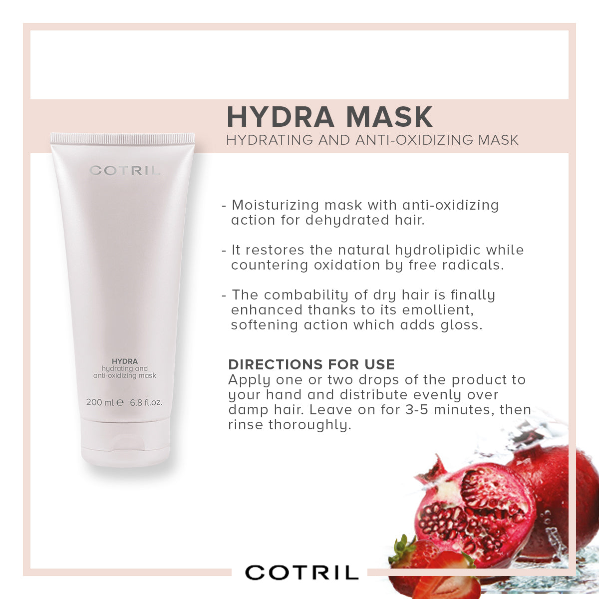 cotril hydra - hydrating and anti-oxidizing mask 200 ml
