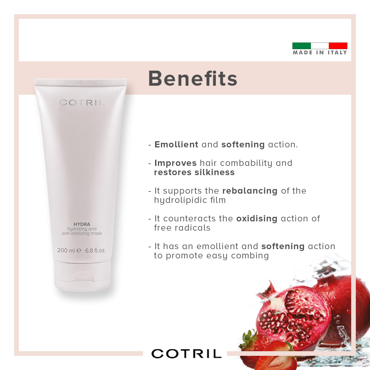 cotril hydra - hydrating and anti-oxidizing mask 200 ml