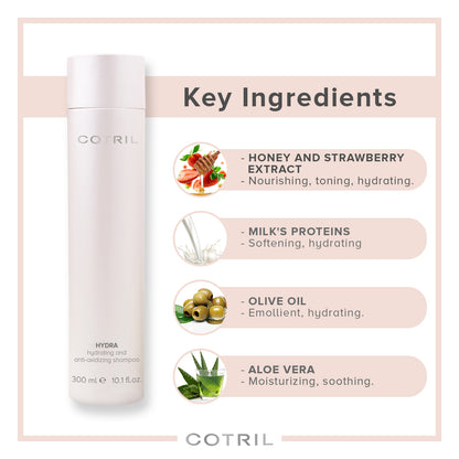Cotril Hydra - Hydrating And Anti-Oxidizing Shampoo 300 Ml