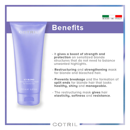 Cotril Icy Blond - Deep Reinforcing Mask For Blond Hair 200 Ml