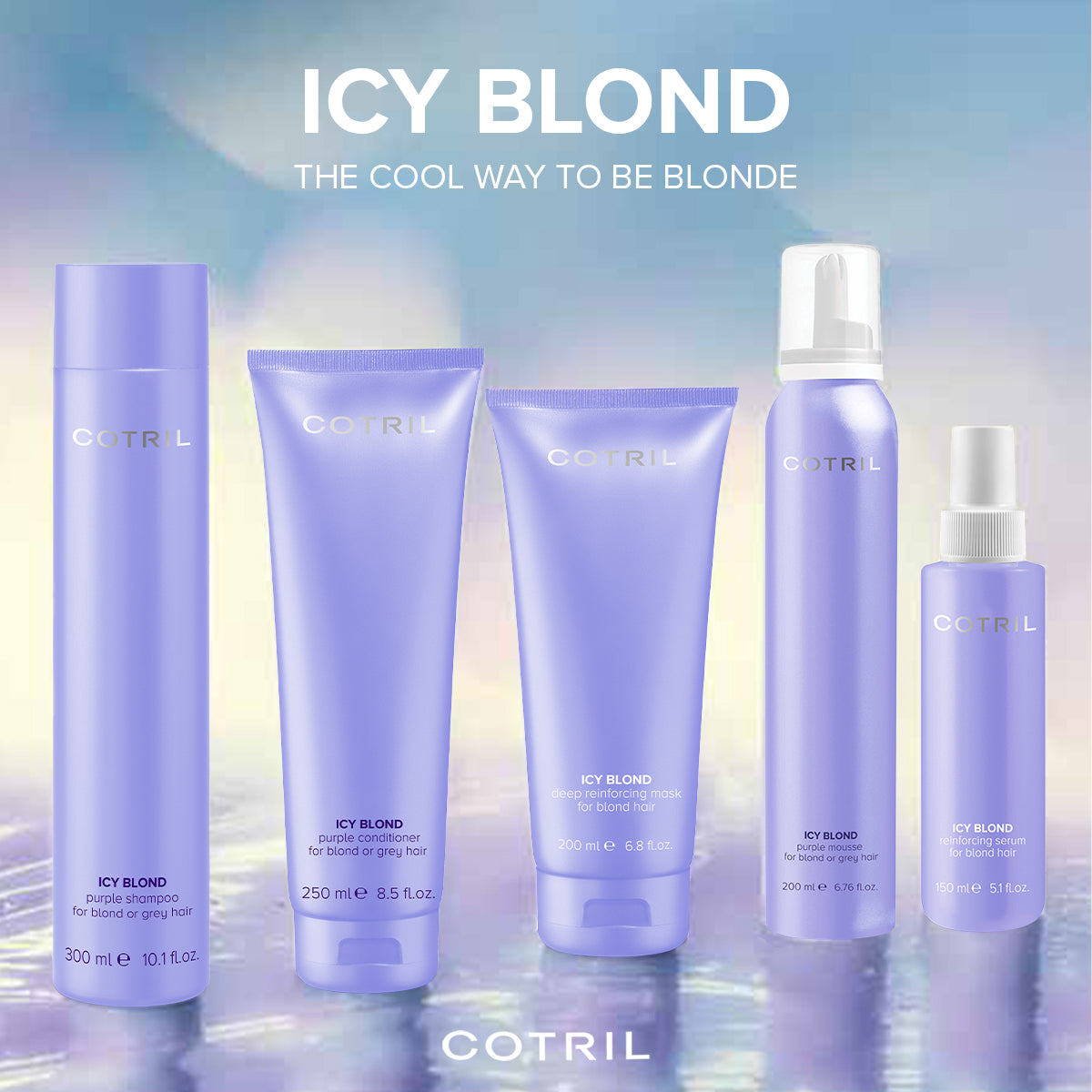 cotril icy blond - deep reinforcing mask for blond hair 200 ml