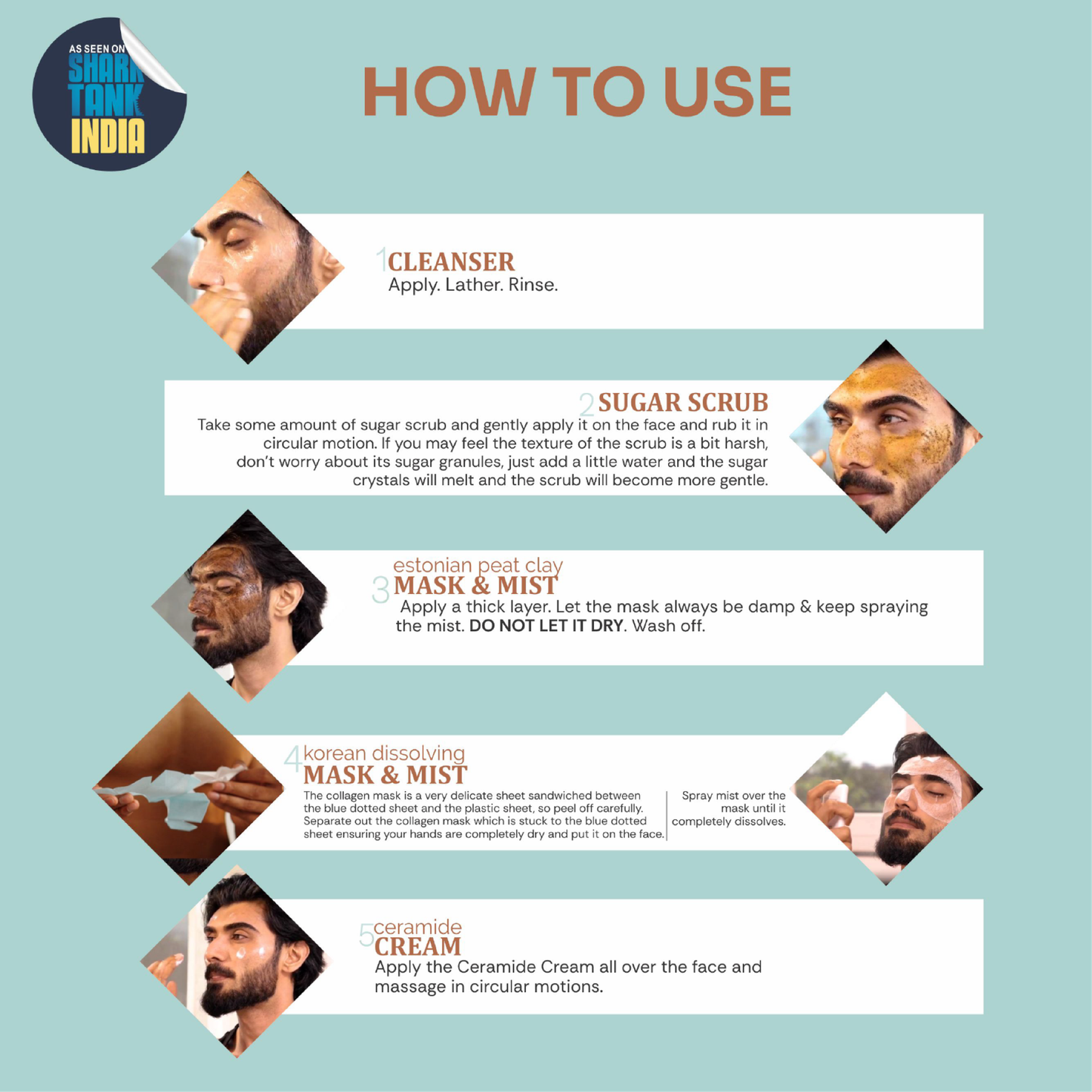 mintree coffee diy facial kit