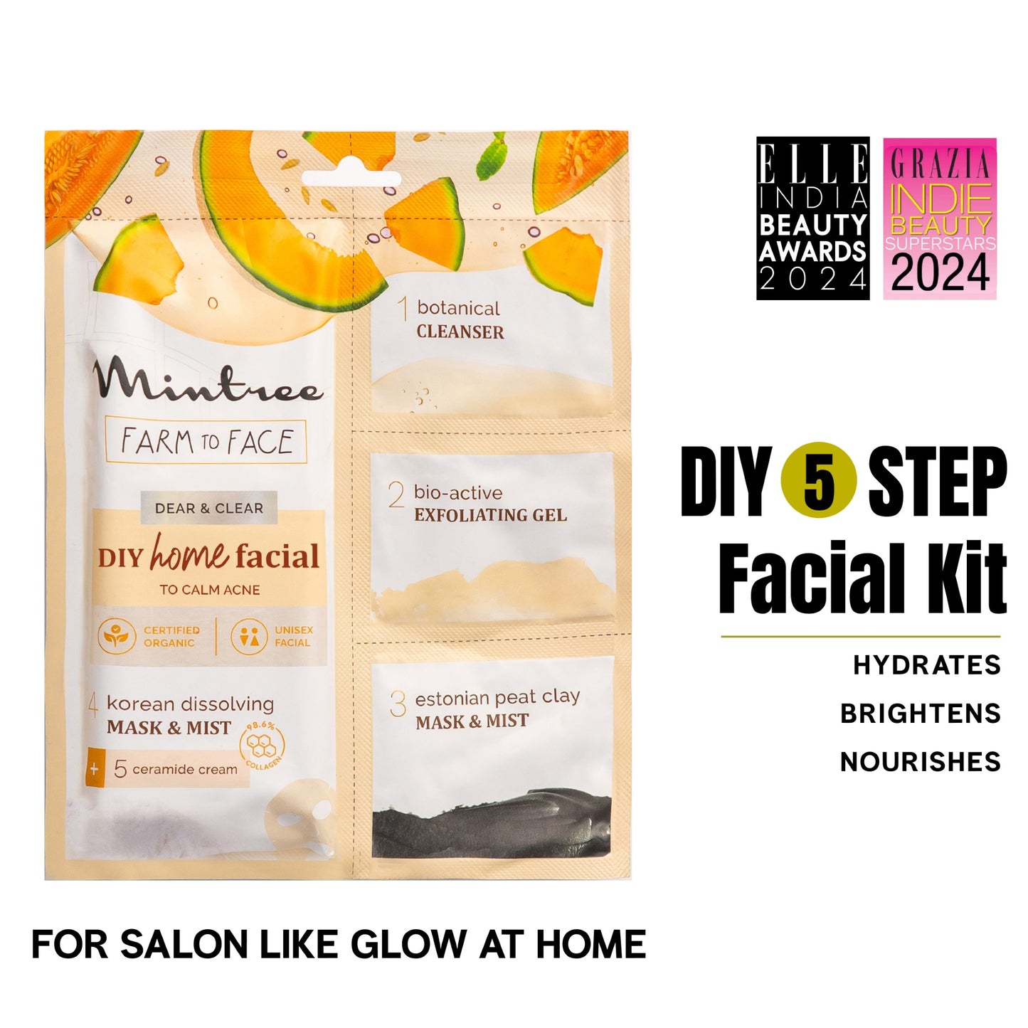 mintree muskmelon diy facial kit