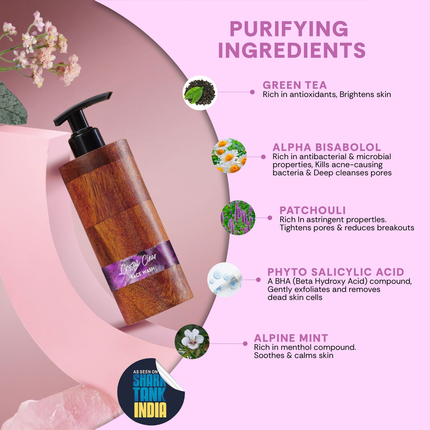 mintree crystal clear face wash