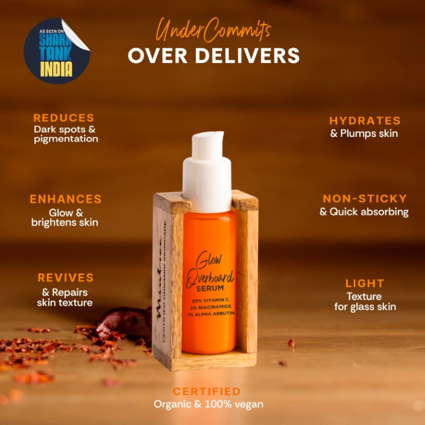 mintree glow overboard serum