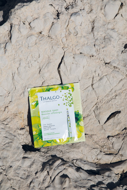 Thalgo Energy Booster Shot Mask - Hydrating and Energizing Sheet Mask with Spirulina for a Youthful, Revitalized Complexion - 20ml