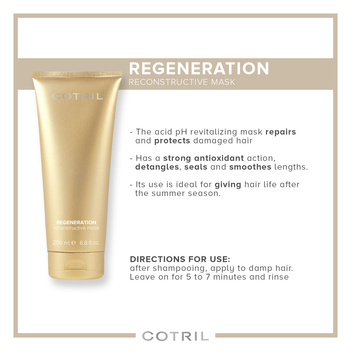 cotril regeneration - reconstructive mask 200 ml