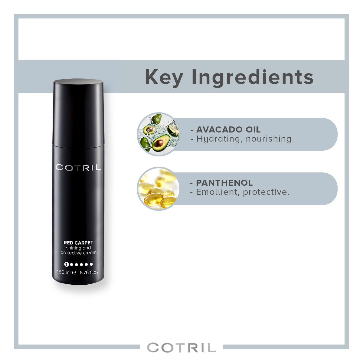 cotril red carpet - shining and protective cream 150 ml
