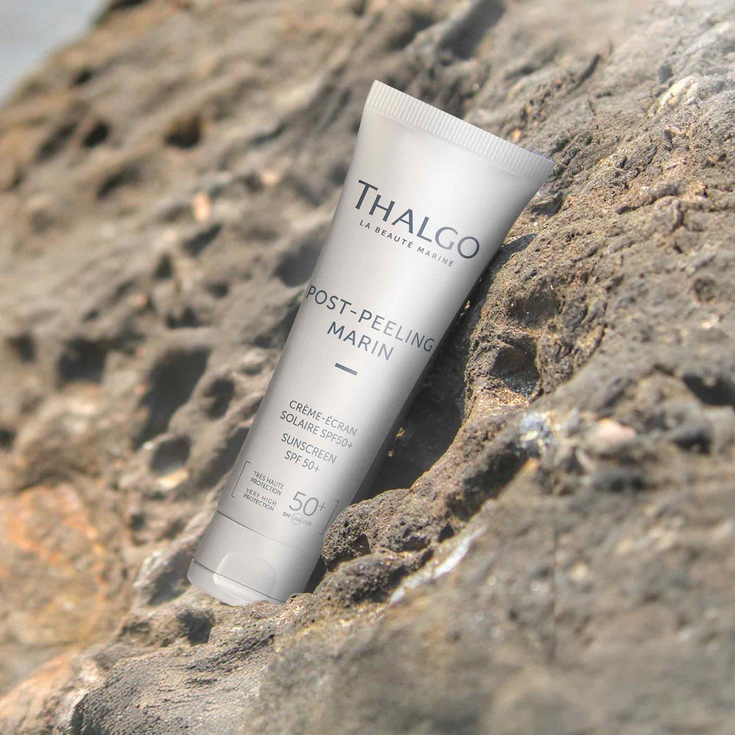 thalgo sunscreen spf 50+ - optimal uva/uvb protection with marine uv filter and red microalga extract for matte skin - 50ml