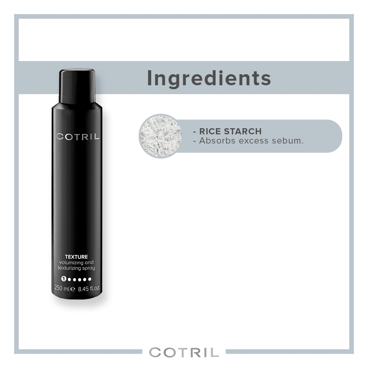 cotril texture volumizing and texturizing spray (250 ml)