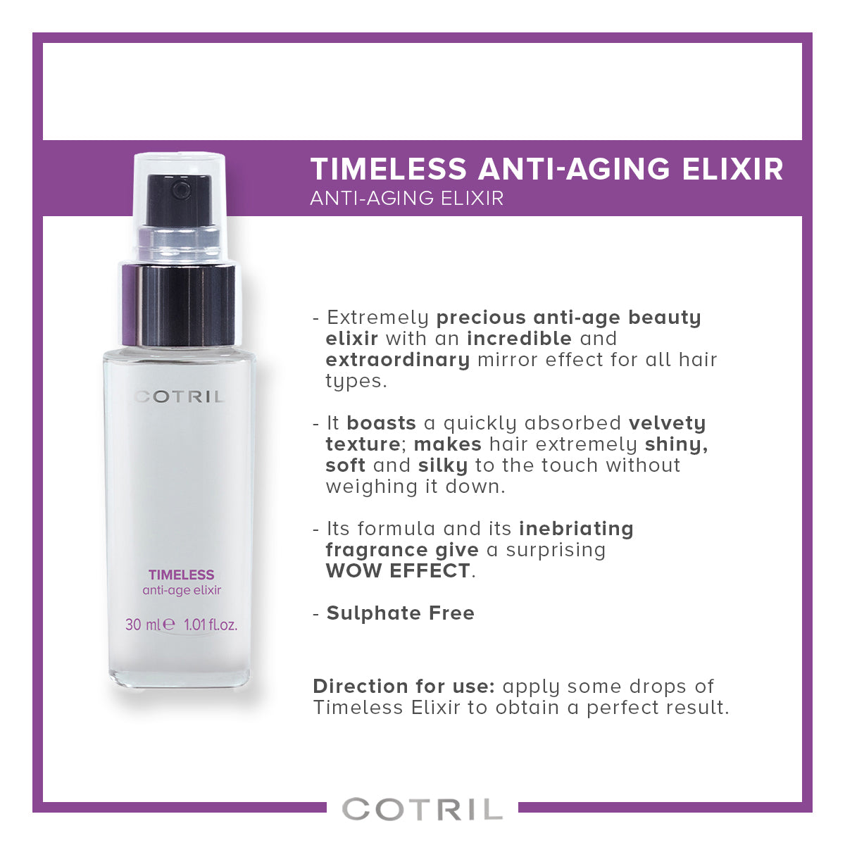 cotril timeless - anti-ageing elixir - 30 ml