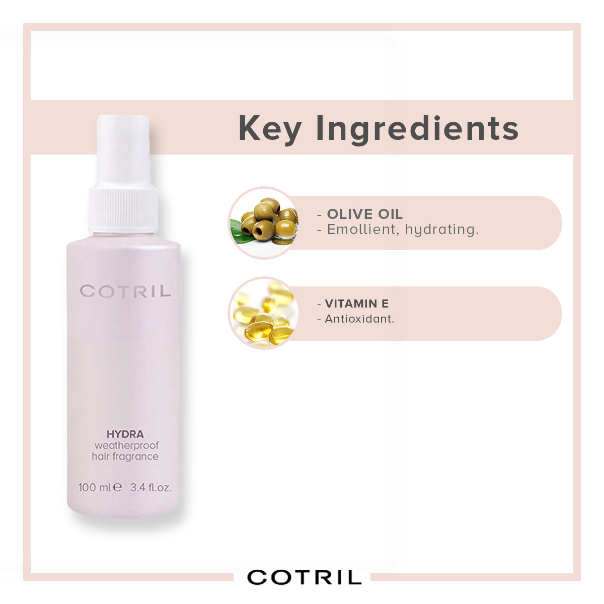 cotril hydra - weatherproof hair fragrance - 100 ml