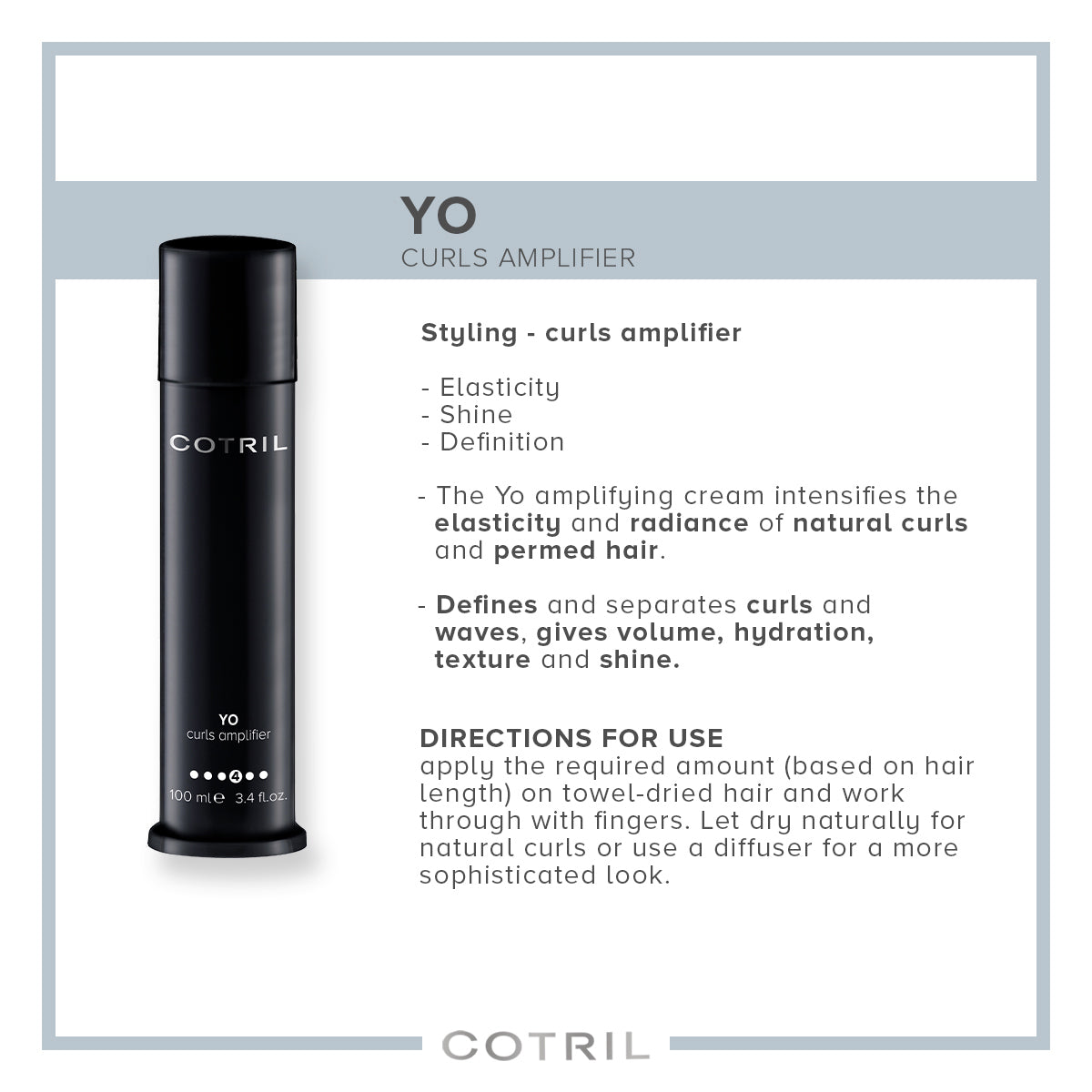 cotril  yo -curls amplifier 100 ml