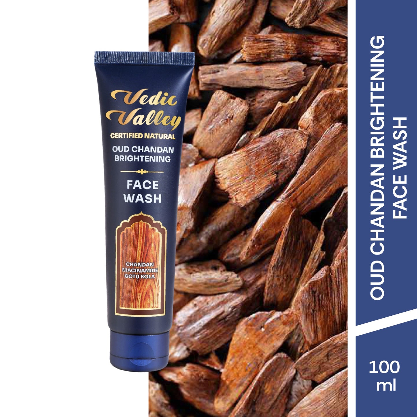 vedic valley oud chandan brightening face wash