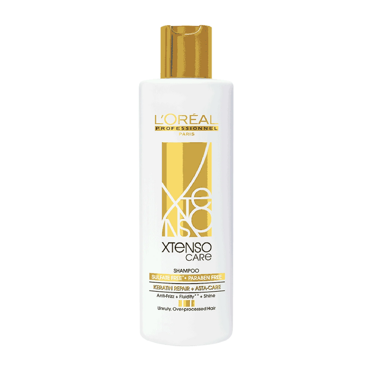 l'oréal professionnel xtenso care sulfate-free shampoo for frizz-free, shiny & manageable hair 250ml | with pro keratin & asta care | for men & women | unruly, unmanageable hair