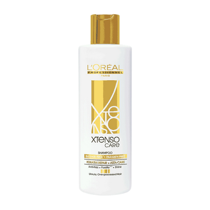 L'Oréal Professionnel Xtenso Care Sulfate-Free Shampoo for Frizz-Free, Shiny & Manageable Hair 250ml | With Pro Keratin & Asta Care | For Men & Women | Unruly, Unmanageable Hair